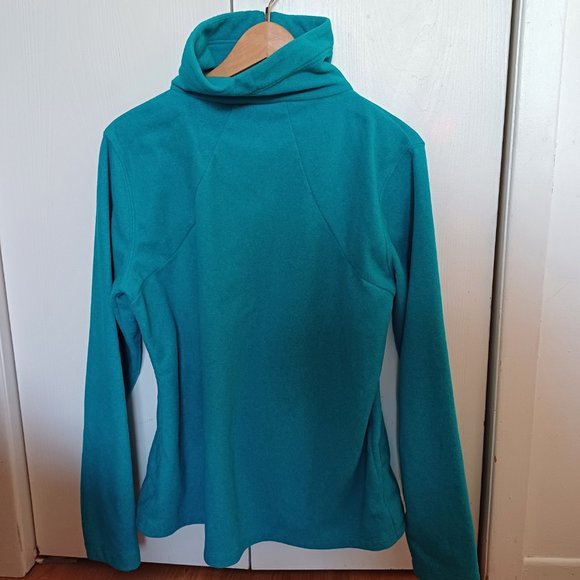 Avia Blue Turquoise Long Sleeve Fleece Pullover Size Large - Picture 12 of 12